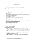 Optics Test – Science 8 Introduction to Optics 1. What are some