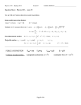 Equation Sheet – Physics 105