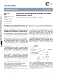 Visible light photooxidation of nitrate: the dawn of