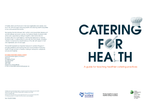 Catering for Health - Food Standards Agency