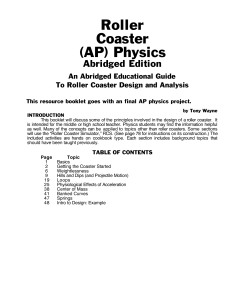 Roller Coaster (AP) Physics