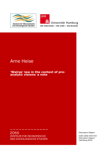 Arne Heise - WiSo-Fakultät