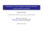 Estimation of the marginal expected shortfall using extreme