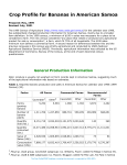 Crop ProfilesCrop Profile for Bananas in American Samoa