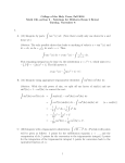 College of the Holy Cross, Fall 2016 Math 136, section 2 – Solutions