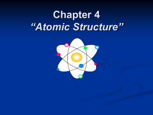 Chapter 4 Atomic Structure Notes