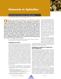 Diamonds in Ophiolites