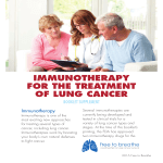 immunotherapy for the treatment of lung cancer