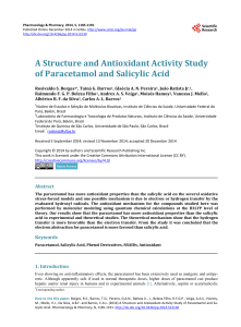 A Structure and Antioxidant Activity Study of Paracetamol and