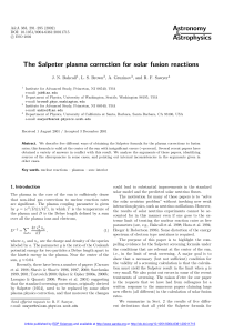 The Salpeter plasma correction for solar fusion reactions