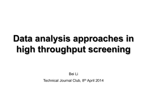 Data analysis approaches in high throughput screening (PDF, 3337