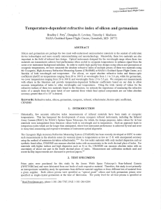 Temperature-dependent refractive index of silicon and germanium