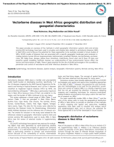 Vectorborne diseases in West Africa: geographic