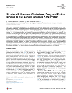 Structural Influences: Cholesterol, Drug, and Proton Binding to Full