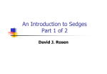 An Introduction to Sedges Part 1 of 2