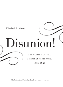 Disunion! - The Divine Conspiracy