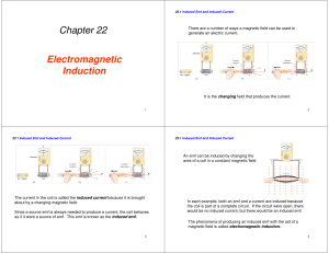 Chapter 22 Electromagnetic Induction