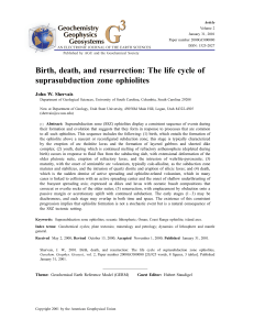 The life cycle of suprasubduction zone ophiolites