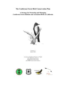California Partners in Flight - Point Blue Conservation Science