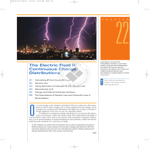 The Electric Field II: Continuous Charge