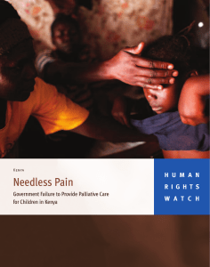 Needless Pain - Human Rights Watch