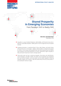 Shared prosperity in emerging economies - Friedrich-Ebert
