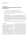 Research Article Mobile Agent-Based Directed Diffusion in