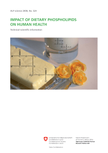 impact of dietary phospholipids on human health