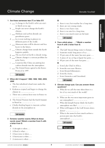 Climate Change - Englishcenter