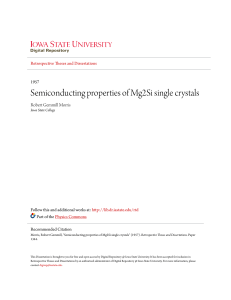 Semiconducting properties of Mg2Si single crystals