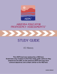 History - Arizona Educator Proficiency Assessments