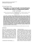 Degradation of fungal cell walls of phytopathogenic