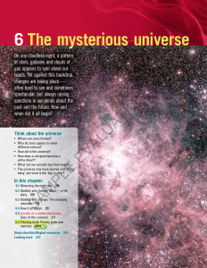 6 The mysterious universe