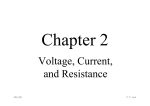 Chapter 2 - Voltage, Current, and Resistance