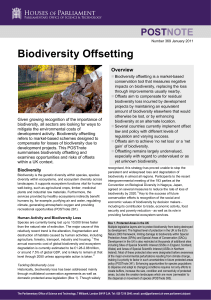 Biodiversity Offsetting