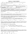 Power to a Power Property - Exponents