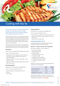 Cooking with less fat