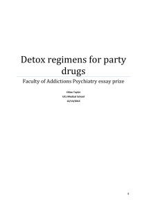Detox regimens for party drugs