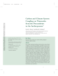 Carbon and Climate System Coupling on Timescales from