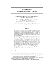 Active Learning in the Drug Discovery Process