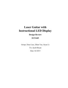 Laser Guitar with Instructional LED Display