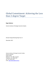 Global Commitment: Achieving the Less than 2