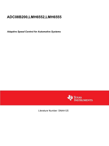 Adaptive Speed Control for Automotive Systems