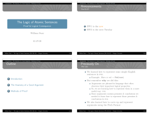 The Logic of Atomic Sentences