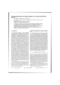 Three-dimensional model of the negative hydrogen ion in a strong