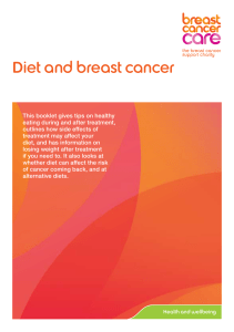 Diet and breast cancer