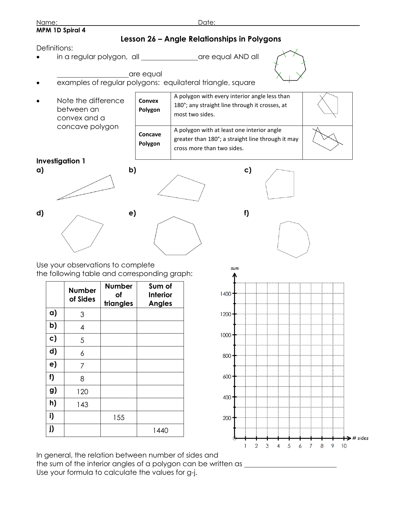 Interior And Exterior Angles Of Polygons