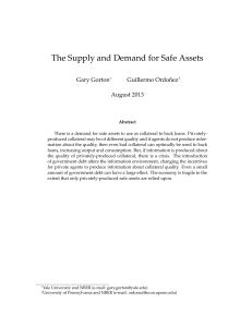 The Supply and Demand for Safe Assets