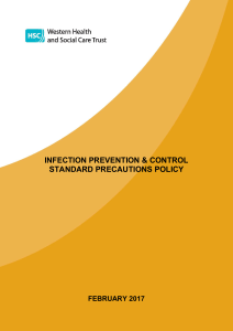Infection Prevention and Control Standard Precautions Policy