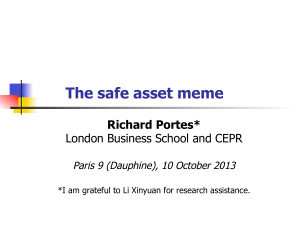 The safe asset meme - Université Paris